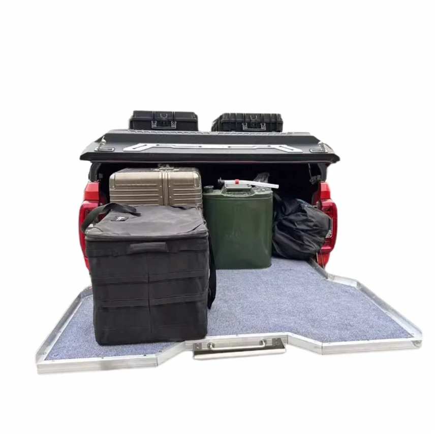 Push Pull Cargo Drawer Sliding Tray Multi Functional Universal Pickup Truck Bed Slide Tray for Toyota Ford F150 Dodge Ram 1500