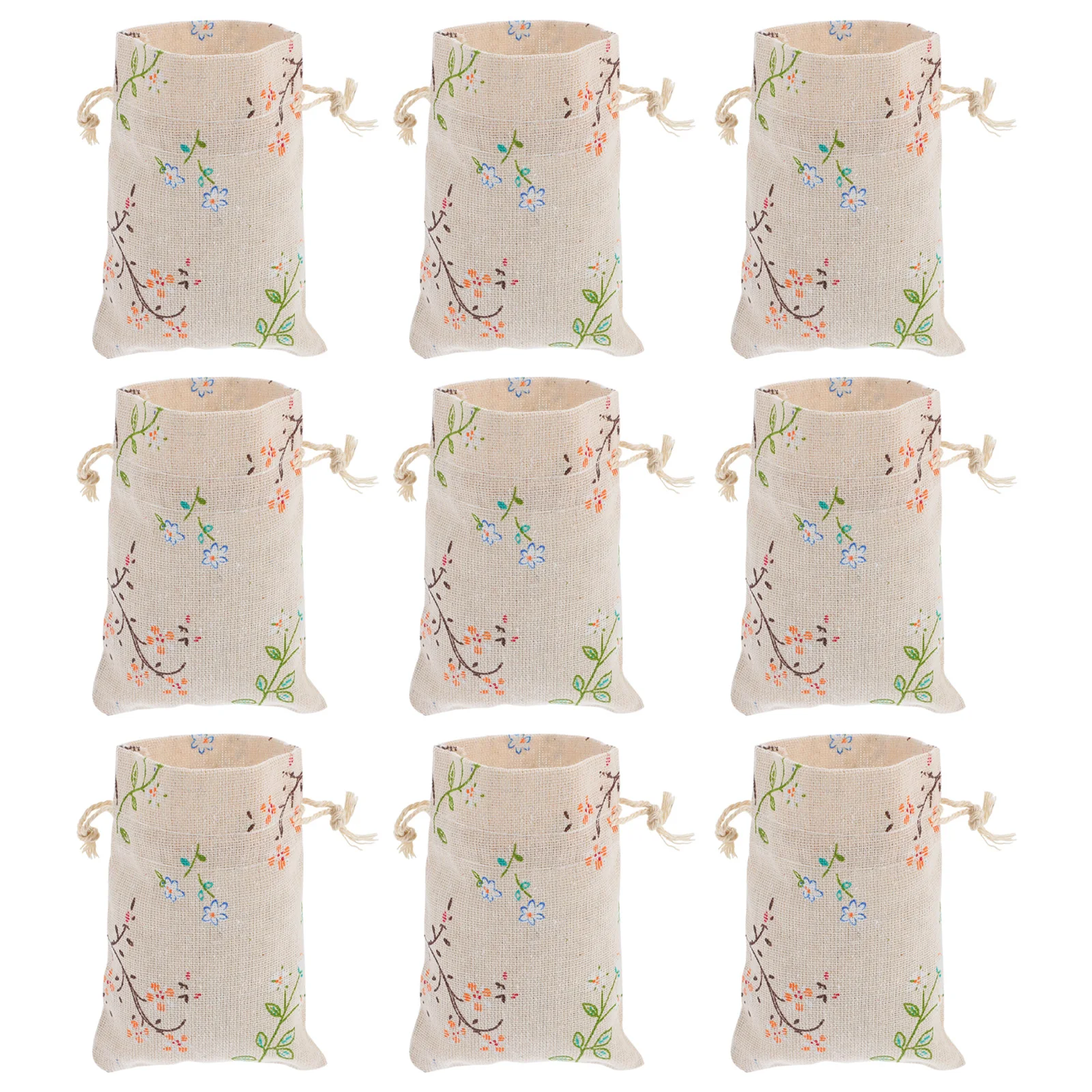 

50 Pcs Bags Burlap Sachet Drawstring Jewelry Bags Cloth Pockets for Jewelry Gift DIY Craft Party Christmas Packaging