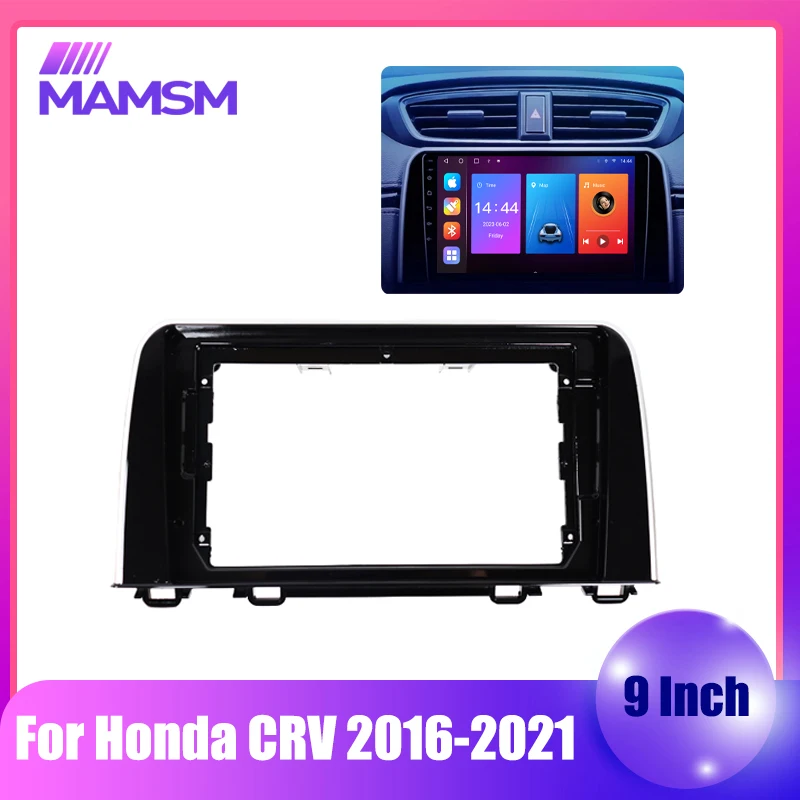 MAMSM 9 inch Stereo Panel Dashboard Kit Installation Frame Car Radio Fascia For Honda CRV CR-V 5 RT RW 2016-2021