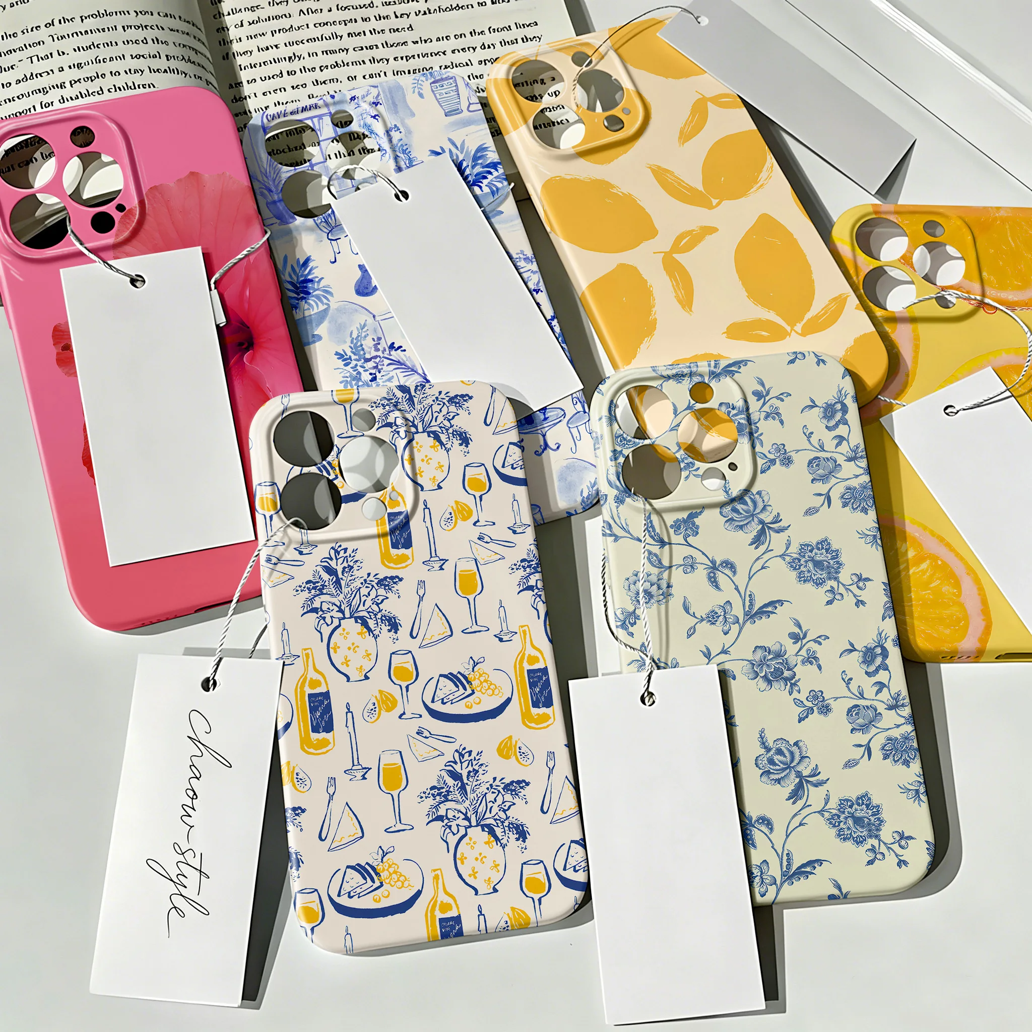 Trendy Summer Series Phone Case for Samsung Galaxy S20 S21 S22 S23 S24 S25 FE Plus Note20 Ultra 4G 5G Glossy Film Hard PC Cover
