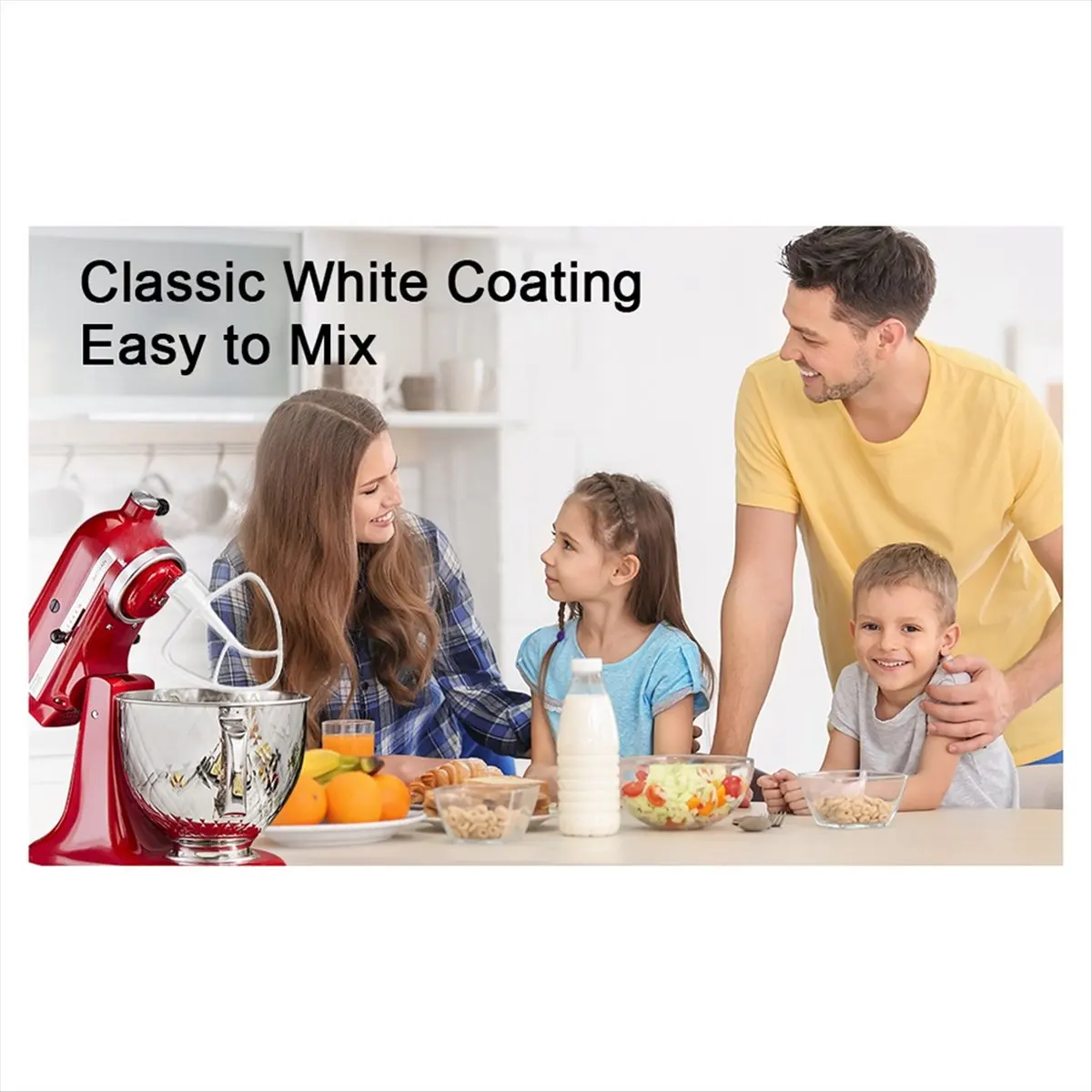 K45B Coated Flat Beater for Mixer, for Kitchen Aid Mixer Accessory Mixer Attachments  &LICG