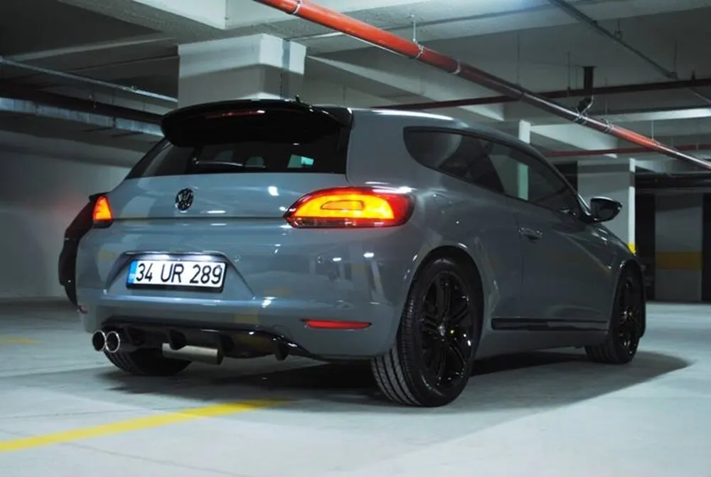 Volkswagen Scirocco 2009-2017 difusor modelo esportivo difusor acessório do carro universal compatível modificado inserir pára-choques traseiro