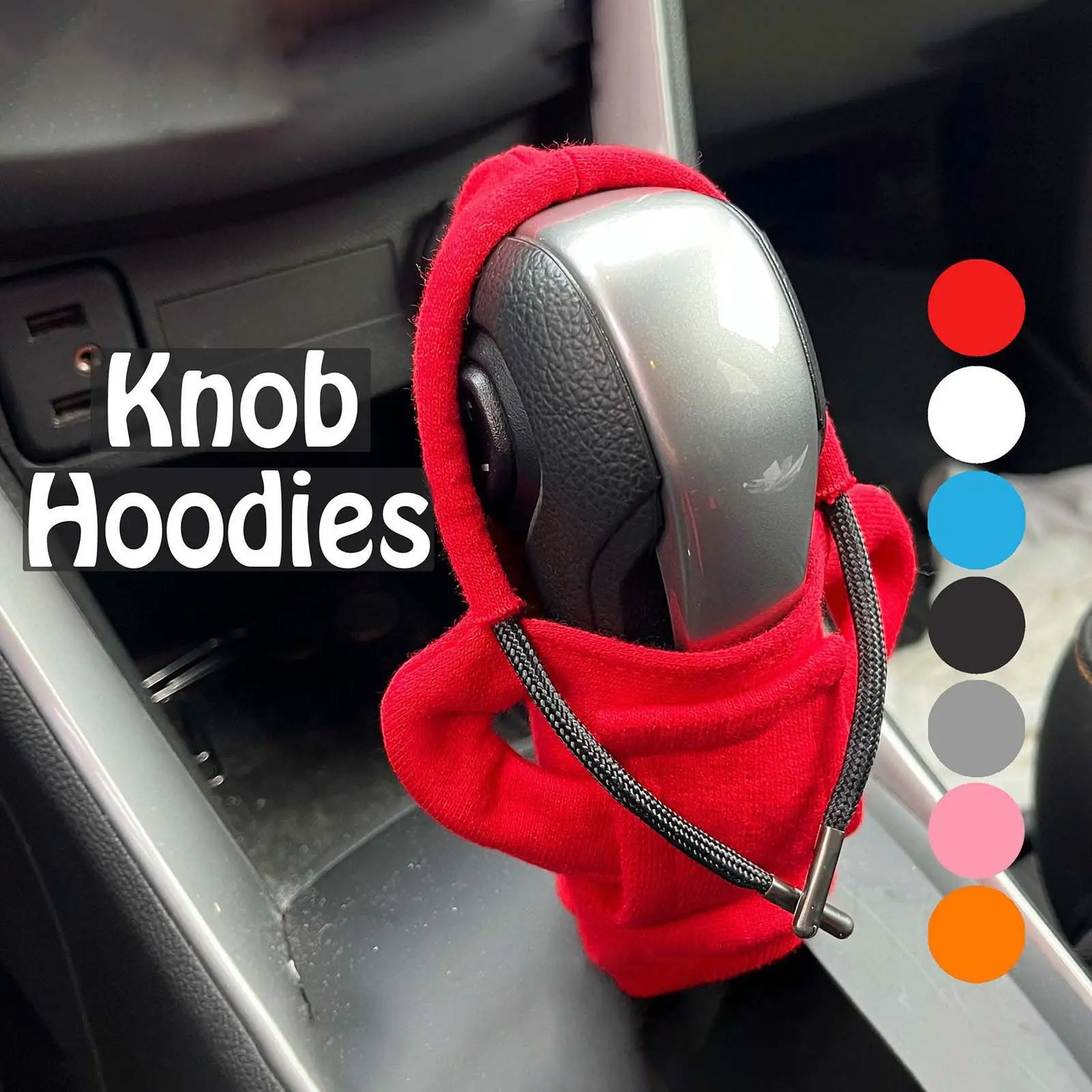 New 6 Colors Car Shift Knob Cover Fashion Hoodie Decorates Gear Shift Cover Manual or Automatic Car Interior Accessorie