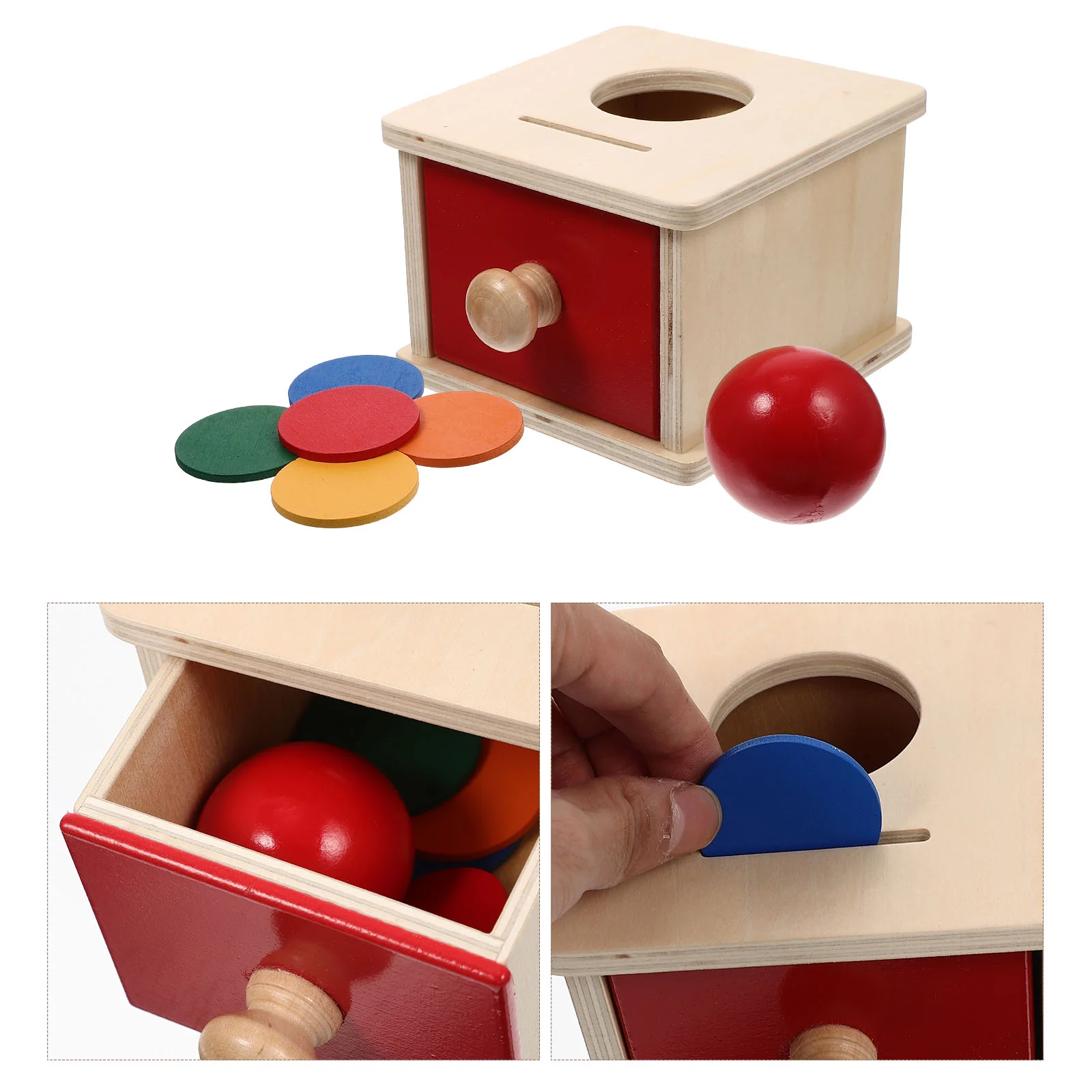 

Montessori Teaching Aid Coin Baby Toy Kids Motor Skills 14:16 Sensory Toys Educational Children Plaything Grasping Boxes