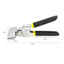 Sheet Metal Hand Seamer 3 Inch 6 Inch Straight Jaw Manual Metal Bender Tool Offset Handle Hand Seamer Folding Bending Pliers