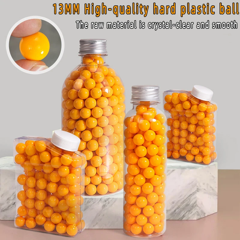 TY 13mm Premium Hard Plastic Solid Balls Round Pellets for Toy Gun Outdoor Shooting Game Accessories