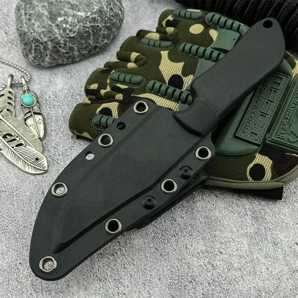 جديد BK20 سكين مستقيم 7Cr13Mov شفرة الظهر مريحة سكين حاد جيب فتح صندوق سكين صيد سكينة فاكهة #5