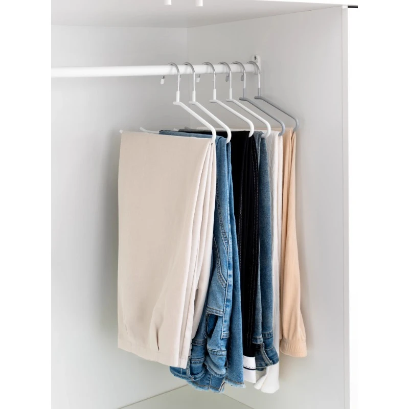 

Pants hanger household hanging non-marking pants clip non-slip wardrobe storage hanger