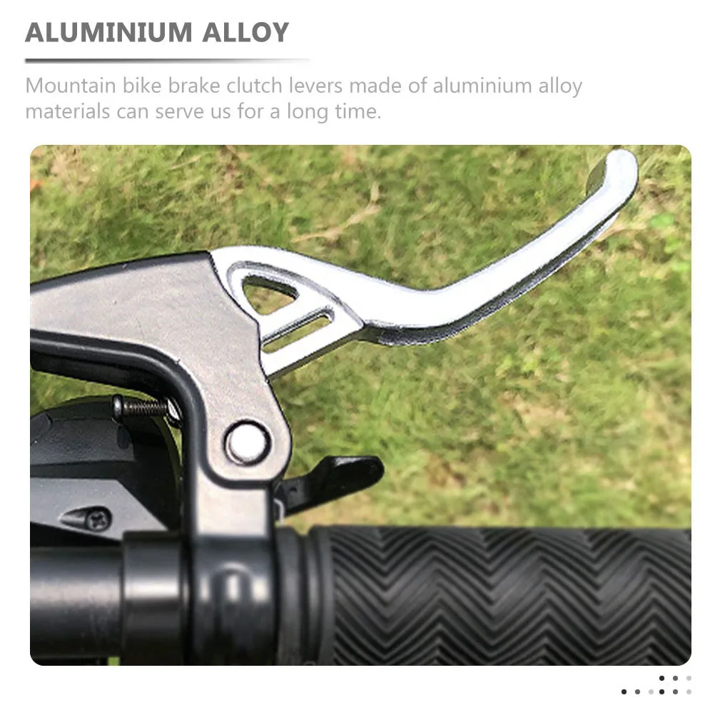 

1Pair Durable Aluminum Alloy Brake Clutch Levers Practical Safety Accessory Bike Brake Lever Mountain Bike Braking Lever
