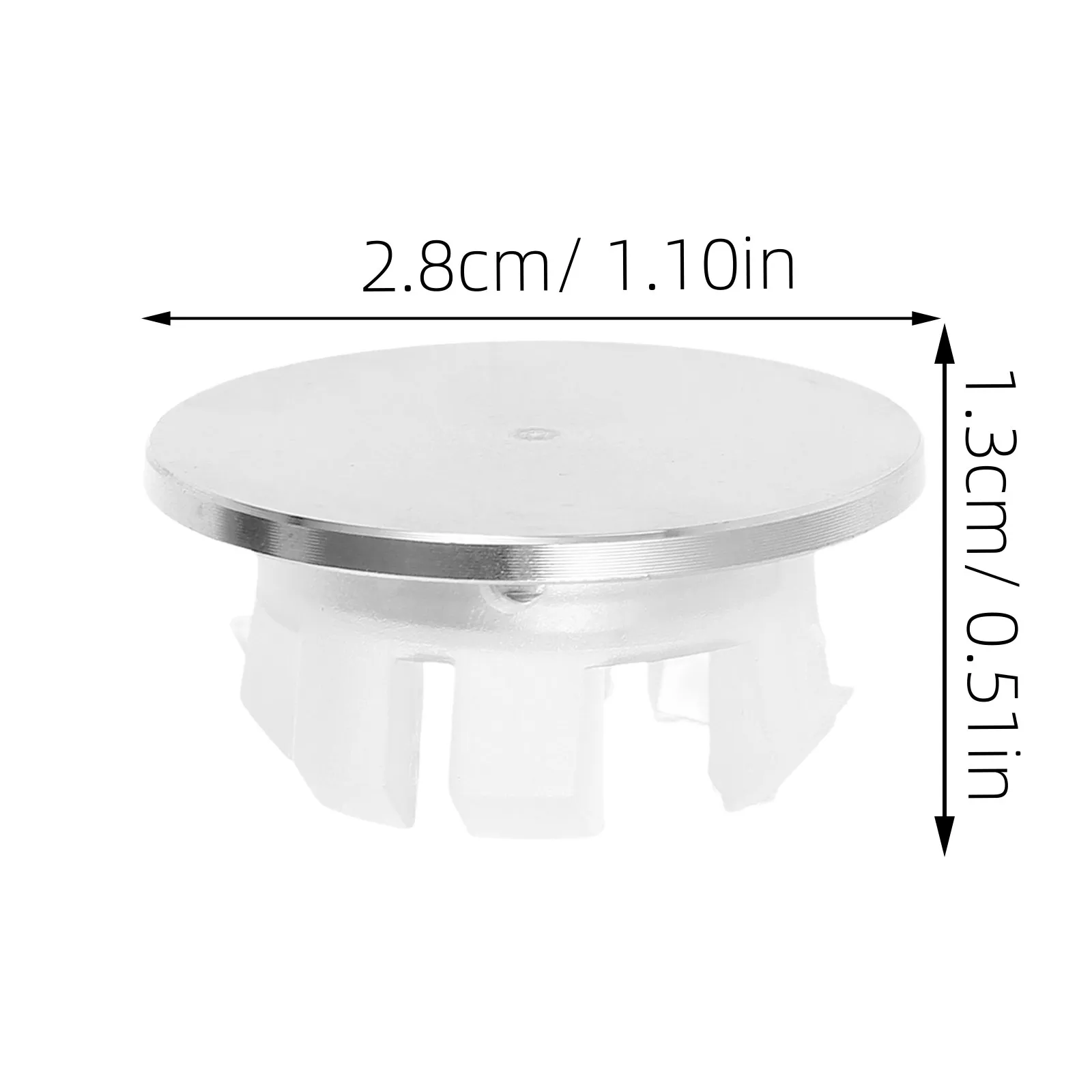 Stainless Steel Overflow Ring Cover Decorative for Ceramic Wash Basin Bathroom Sink Overflow Hole Kitchen Drain Solid Cover