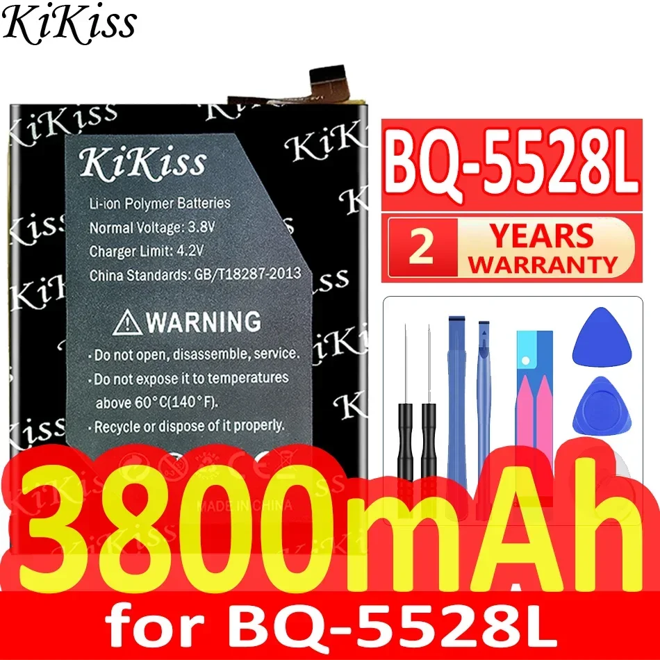 

Мощный аккумулятор KiKiss 3800 мАч для BQ BQ-5528L