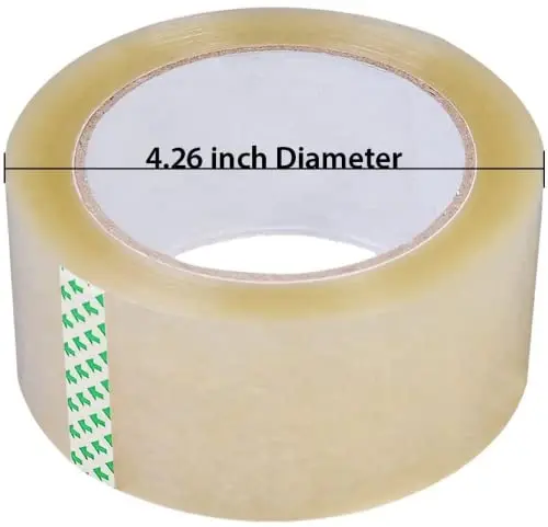 Packing Tape Kit: 2"x110 Yds Clear Tape + Free Dispenser - Strong Adhesive for Moving, Box Sealing, Storage, Office