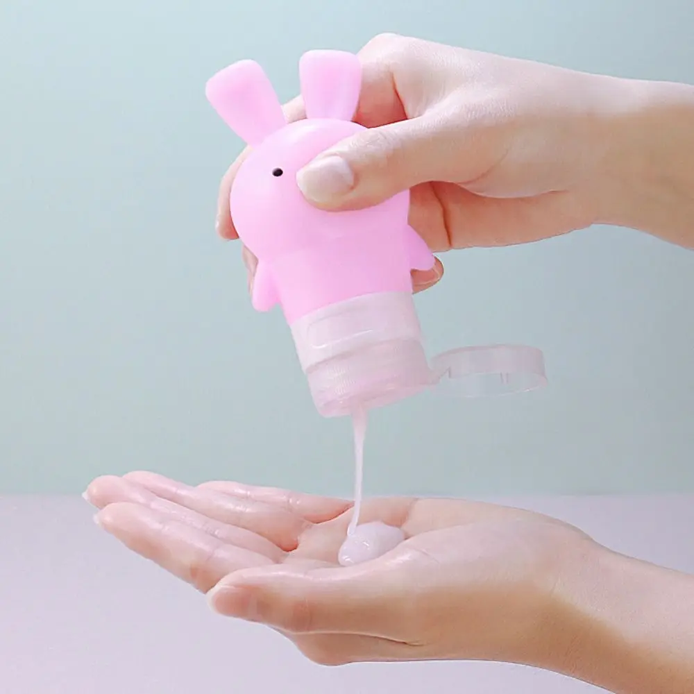 Nieuwe 75 ml sub-bottelen siliconen cartoon reisorganisator hervulbare schattige opslagfles