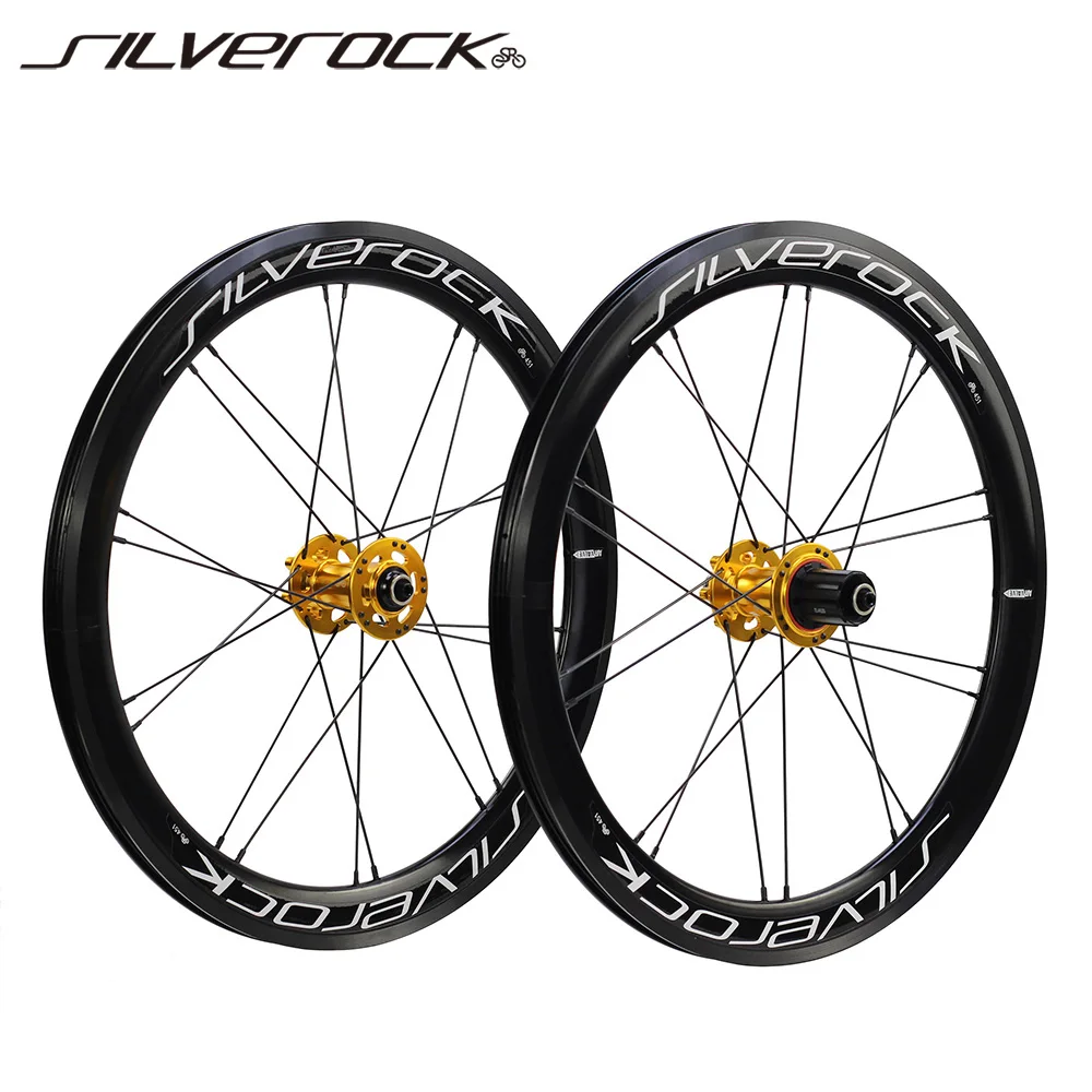 

SILVEROCK Alloy Wheels 16" 1 3/8" 349 Disc Brake for GUST Disc Folding Bike 100mm 135m 40mm High Profile G2 Jump Urban Wheelset