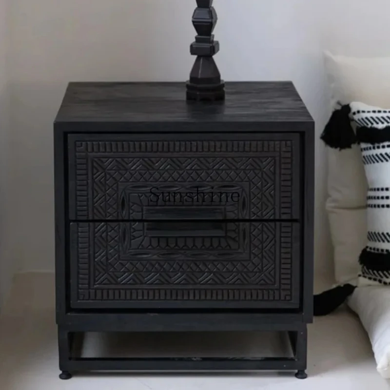 

Скандинавский средневековый свет, роскошный современный индустриальный стиль, домашний входной ТВ-шкаф из цельного дерева для хранения в гостиной