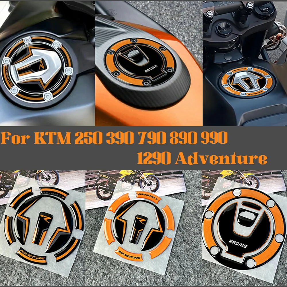 

For KTM 250 390 790 890 Tank Cover Stickers Motorcycle Accessories Protector Duke 990 1290 Super Adventure Cap Decal GT S R 2024