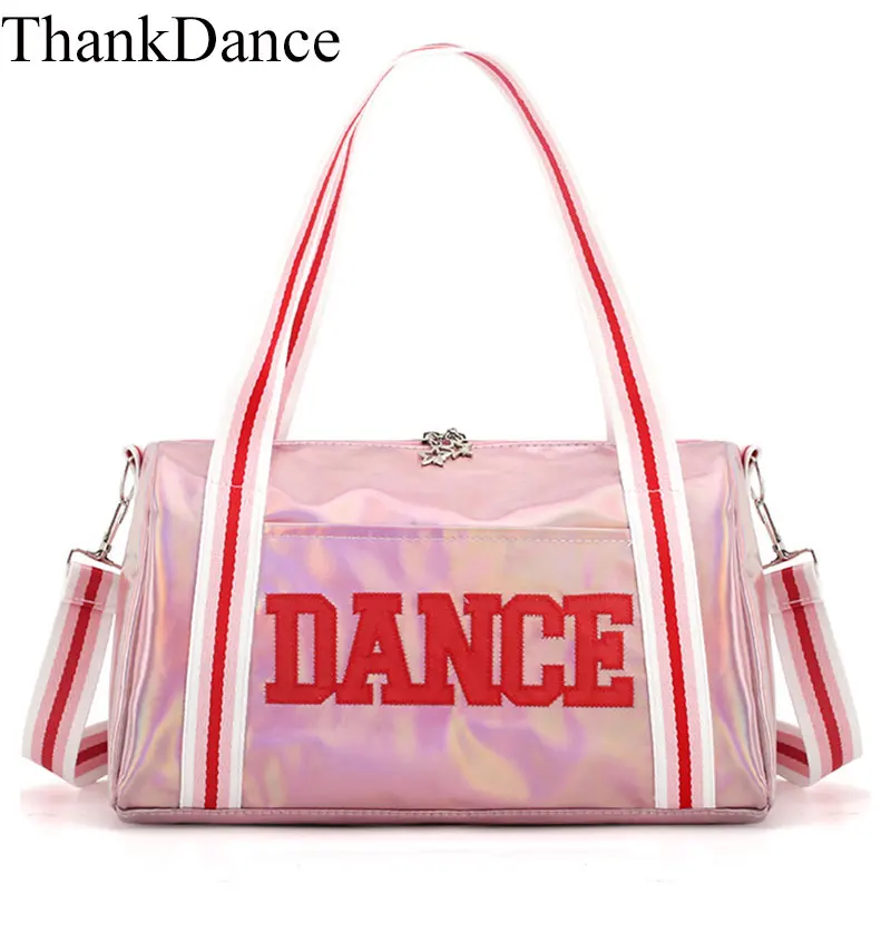 Big Pink Ballet Dance Bags Girls Dance Bags Kids Children Lovely Embroidery Handbag for Girl Ballet Bag