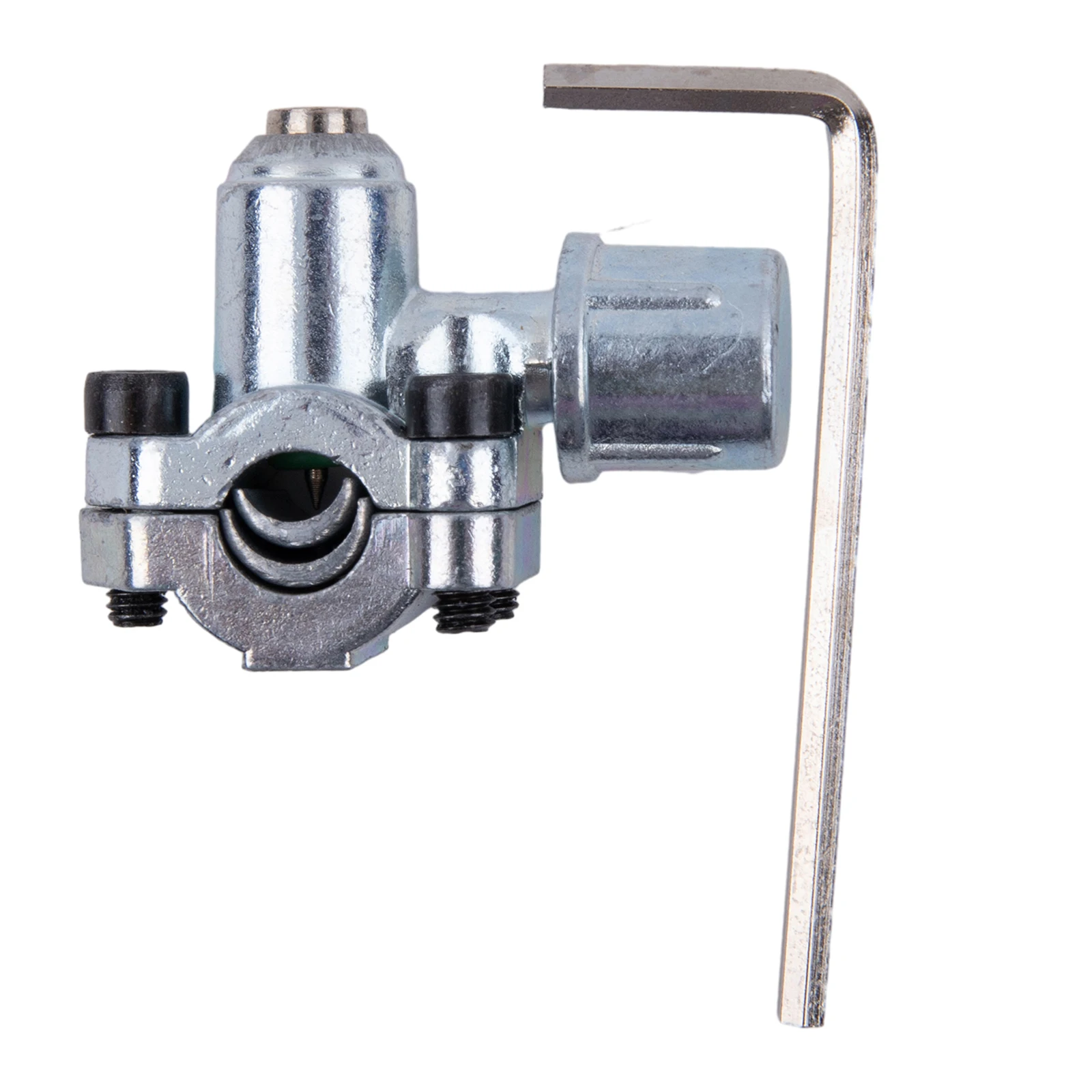 أدوات إصلاح المنزل خط الحنفية صمام ثقب أدوات إصلاح المنزل مادة سبائك الزنك مع مفتاح البراغي اللون الفضي