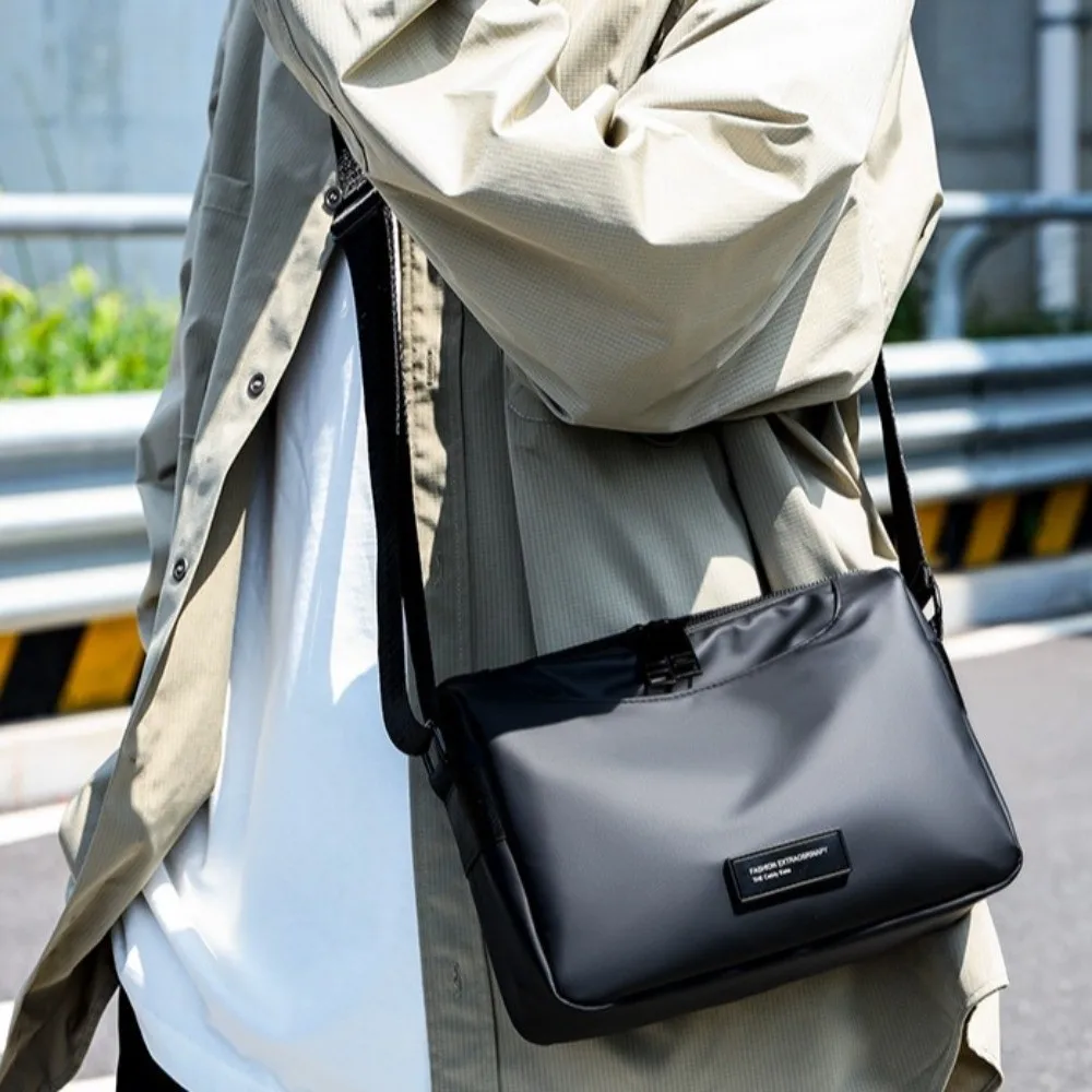 Waterproof Men Crossbody Bag Large Capacity with Multiple Pockets Student Shoulder Bag Phone Pouch Multi-functional