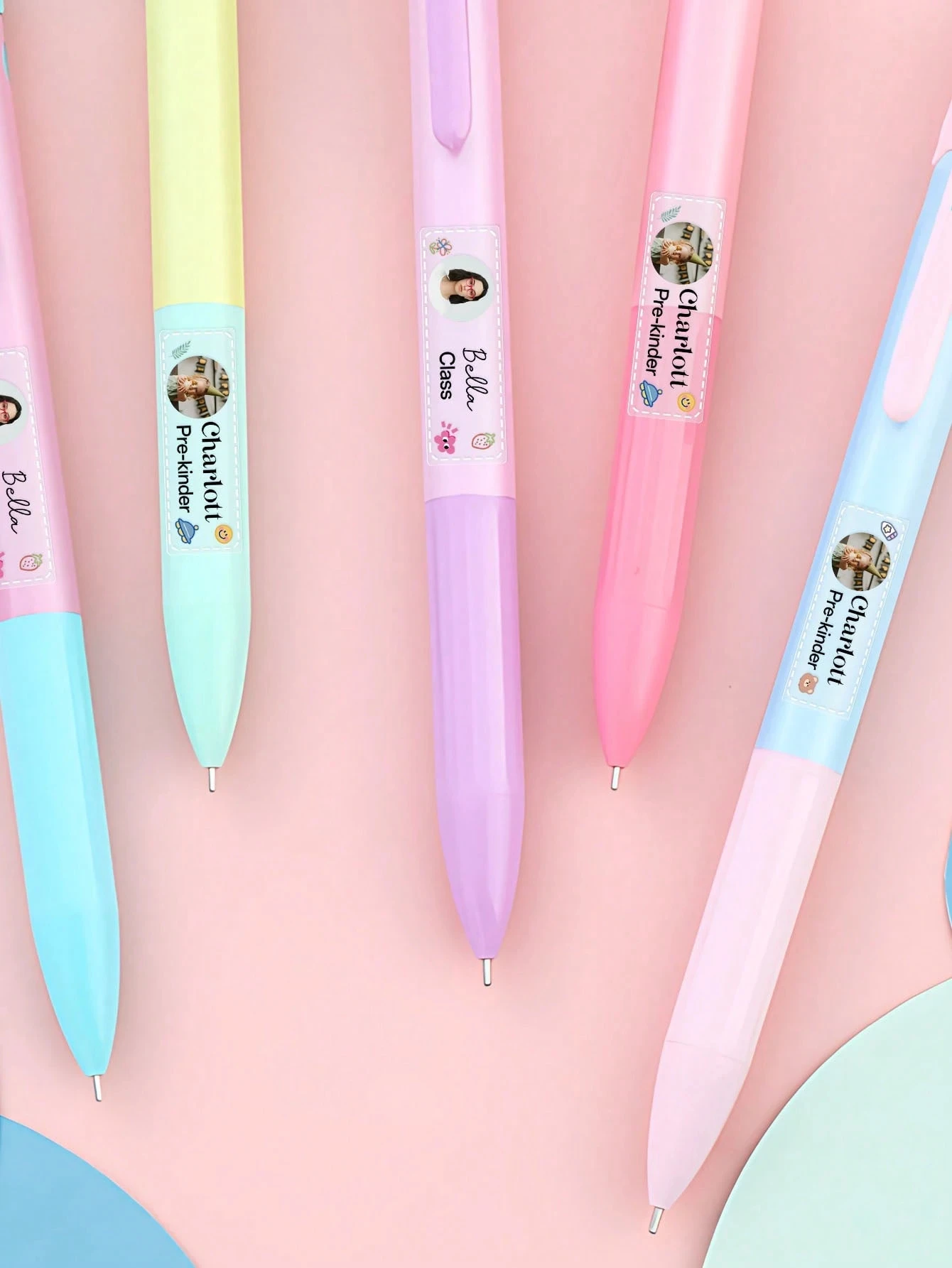 สติกเกอร์ใสกันน้ำขนาด 4.5*1.5 ซม. 1~128 ชิ้น สั่งทำได้ สำหรับอุปกรณ์การเรียน ป้ายชื่อส่วนตัวสำหรับขวดน้ำและกล่อง