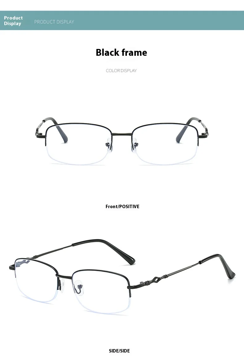 Modische ultraleichte Anti-Blaulicht-Presbyopie-Brille für Menschen mittleren Alters und ältere Menschen, hochauflösende Lesebrille – Detail 8