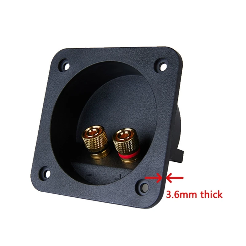 Professional Speaker Box Rear Back Panel Wiring Terminal Plug Round Boxes With 2 Banana Jack Subwoofer Speaker Terminal