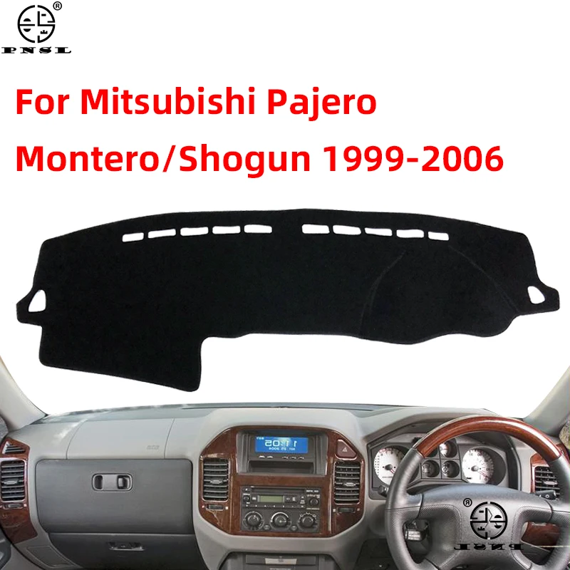 Dla Mitsubishi Pajero Shogun Montero 1999 ~ 2006 V60 V73 V77 pokrywa deski rozdzielczej Pat deska rozdzielcza mata dywan Dashmat parasolka Protect