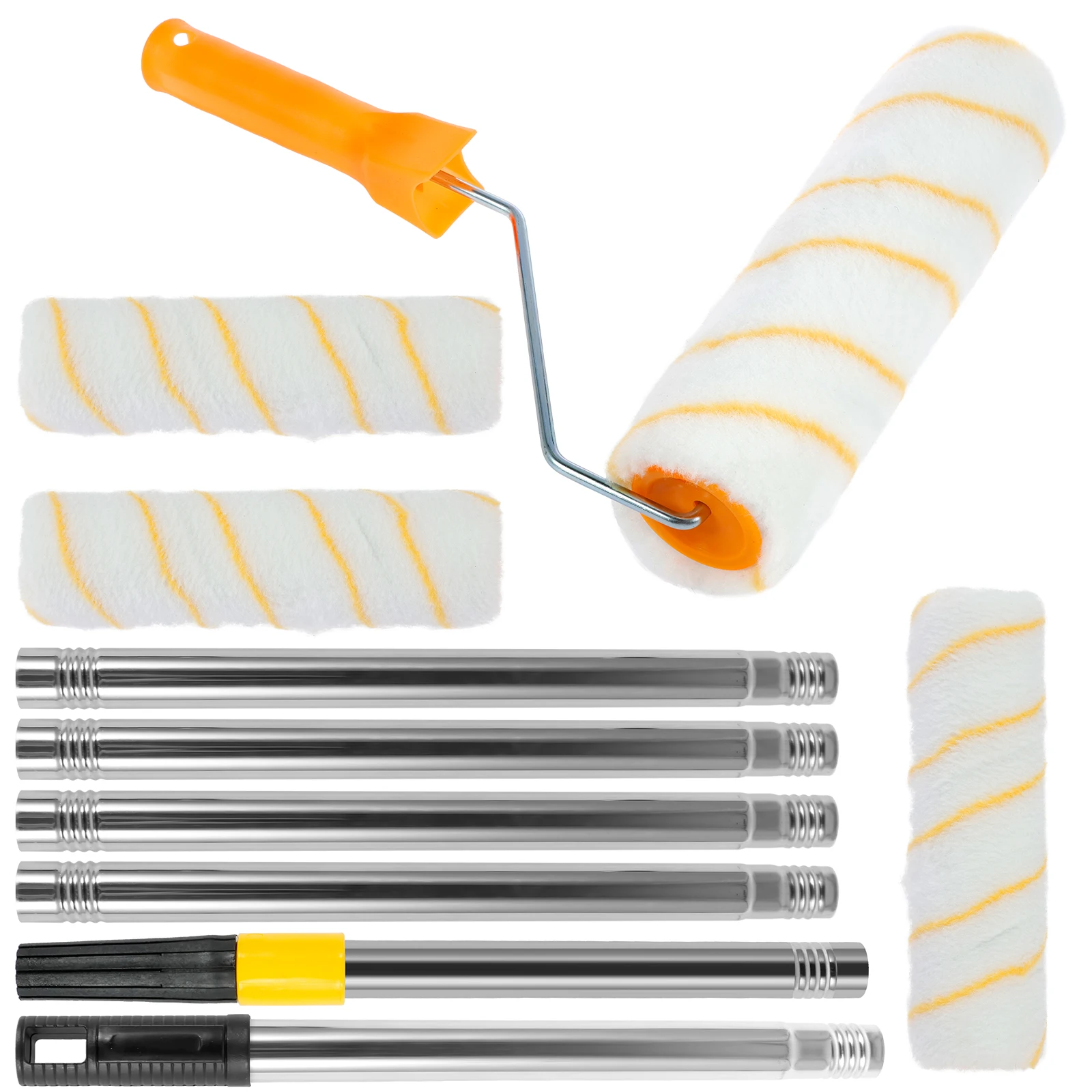 9Inch Paint Roller Extension Pole for Cleaning Paint Roller Handle Extendable Rod Long Household Wall Painting Tools