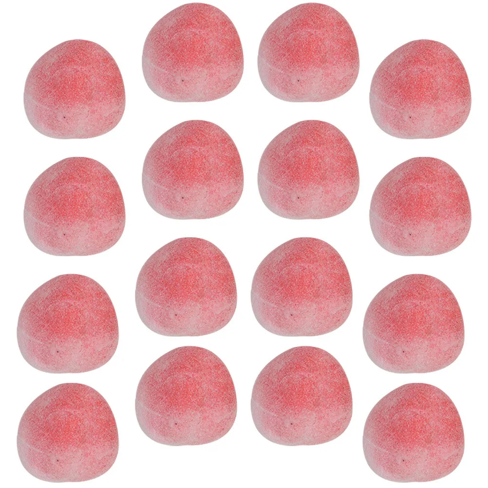 

100Pcs Artificial Peach Miniatures Lifelike Foam Decoration Props for Photography Display and Home Decor Fruit Display