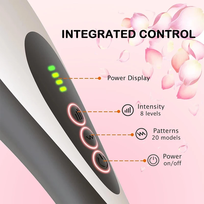 هزاز محمول عالي التردد 20 وضع 3 سرعات أدوات مساج قابلة لإعادة الشحن مناسبة لتدليك الجسم بالكامل أفضل هدية