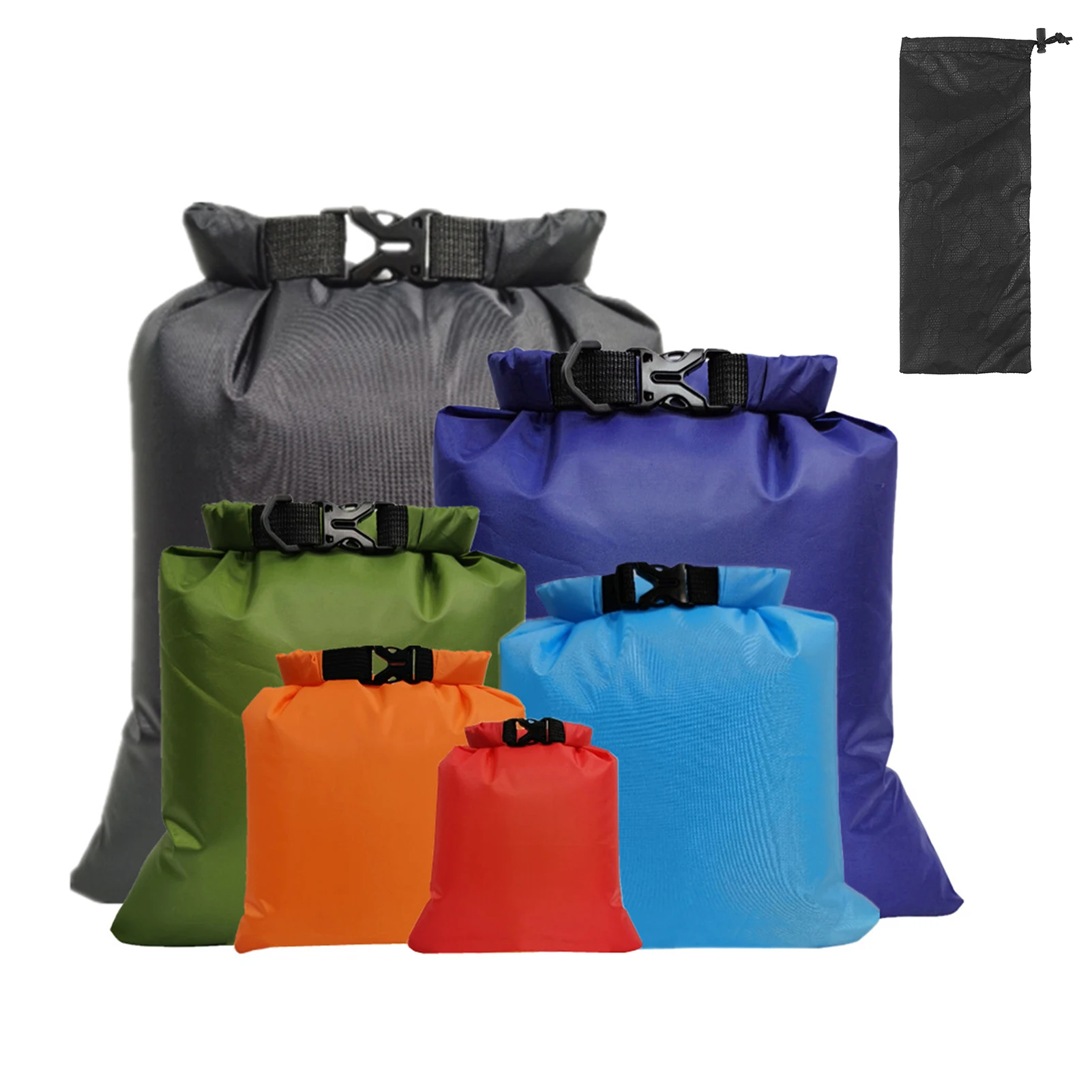 6 PCS Outdoor Waterproof Bag Dry Sack for Drifting Boating Floating Kayaking Beach