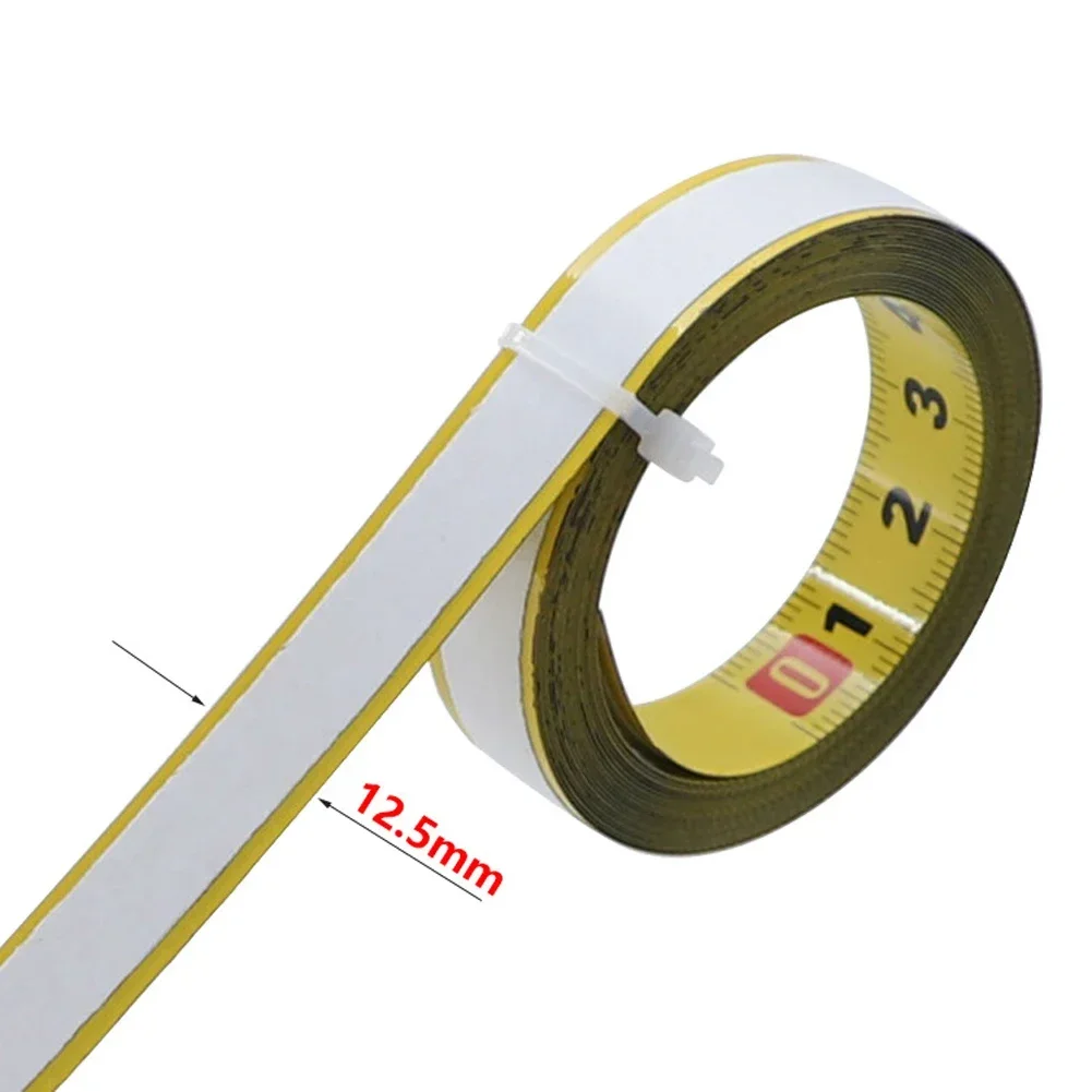 

Clear Scale Metric M Metric System Tape Measure Woodworking Rail Track Yellow Metal Tape Metal Single Sided Tape