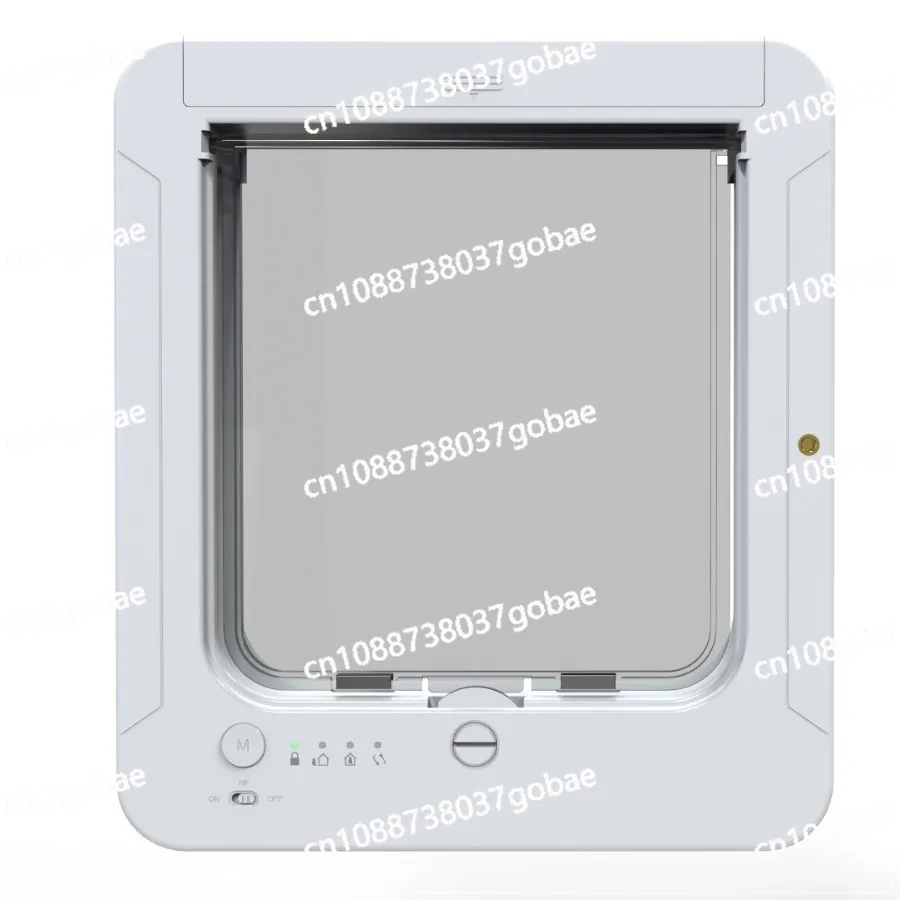 

Electric Pet Door with Chip 4-Way Locking Cover Automatic Smart Pet Cat Dog Door