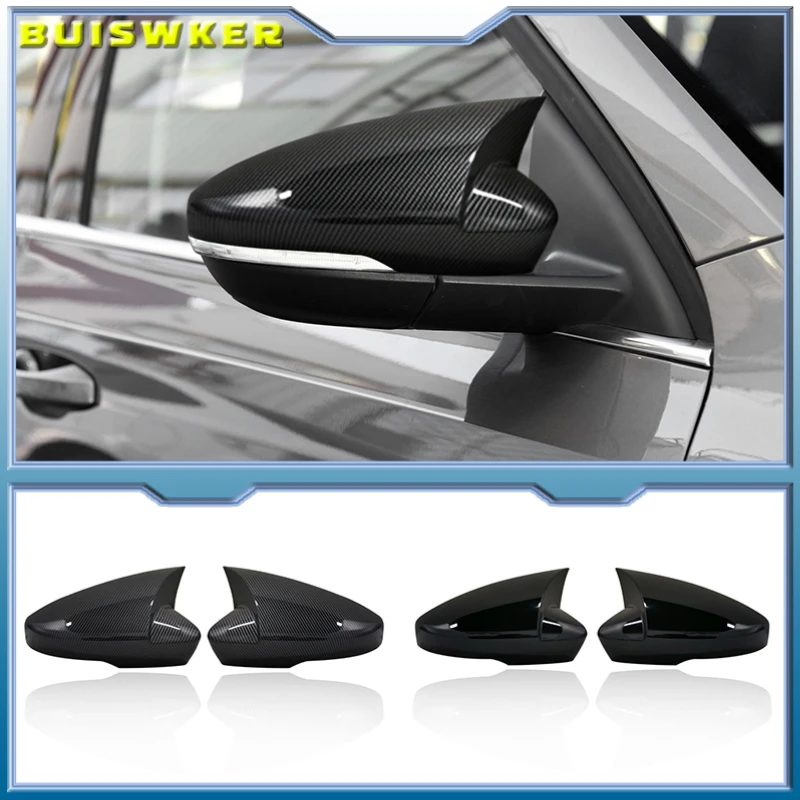 Side Wing Mirror Caps Cover For Skoda Octavia Mk3 A7 5E Replacement 2014 2015 2016 2017 2018 2019 For VW T-ROC 2017-2019