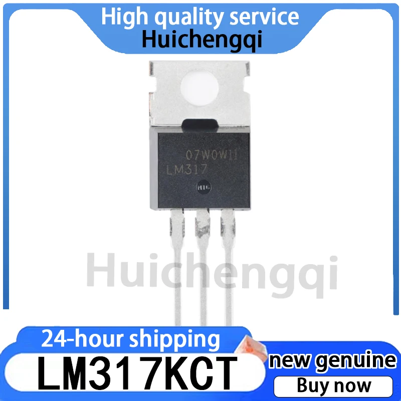 5PCS Original Genuine LM317KCT LM317 Straight Insertion TO-220 Adjustable Linear Regulator