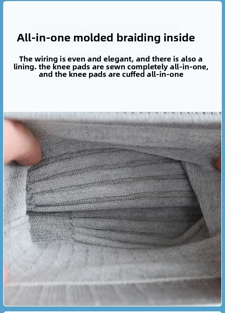 1쌍 가을 & 겨울 캐시미어 무릎 워머 - 고탄력 니트 지지 밴드, 여성용 자전거 타기 전용