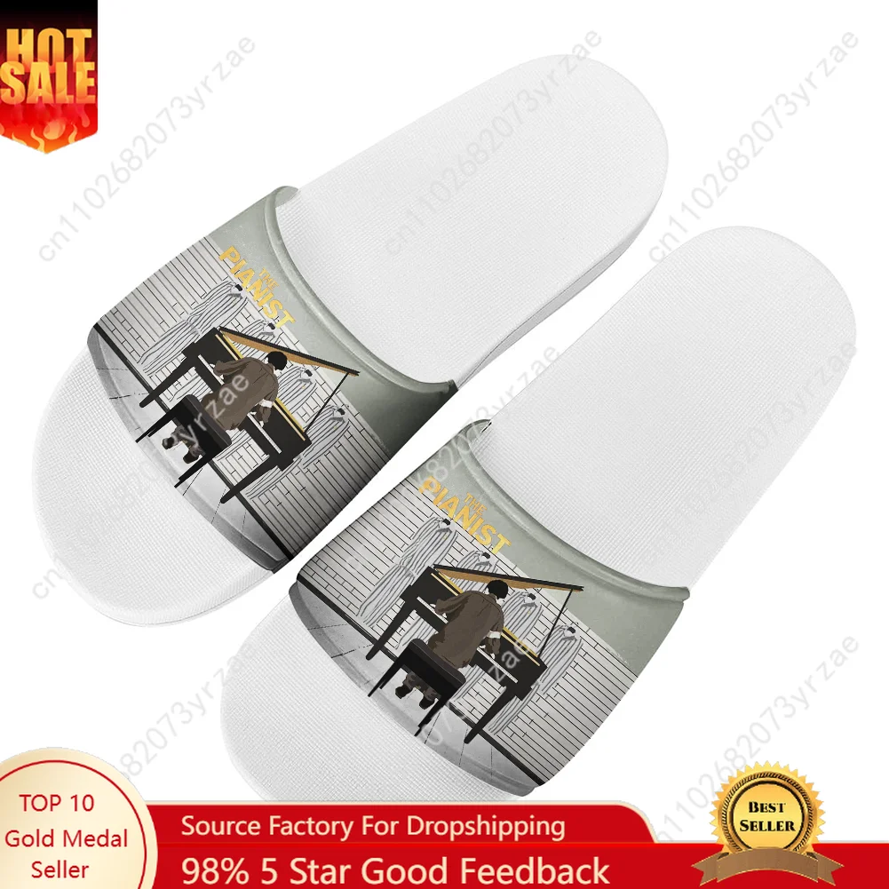 

The Pianist Sandals Home Slippers Water Shoe Men Women Teenagers Fashion Bathroom Beach Swimming Pool Shoe Custom Made Slipper