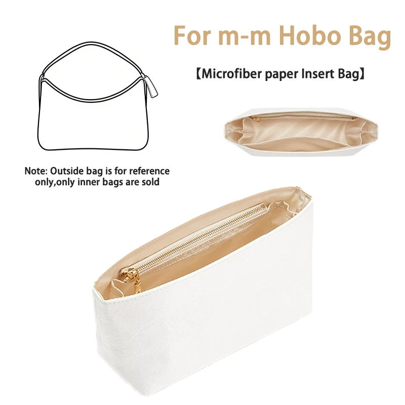 EverToner Ultra-light Waterproof for m-m Hobo Bag Microfiber paper Inner Organizer Cosmetic Bag Travel Storage Pouch