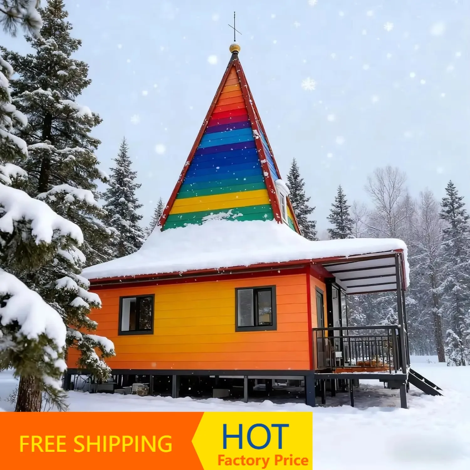 Casa Prefabricada Expandible a Precio de Fábrica - Casa Contenedor Portátil de 40 pies con 3 Dormitorios, 1 Cocina y Baño, Perfecta para Zonas Fuera de la Red