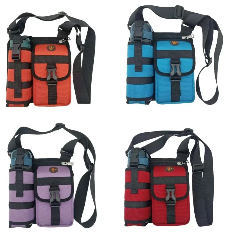 New Outdoor Leisure Bag Men and Women Wear-resistant Waterproof Portable Water Bottle Storage Bag