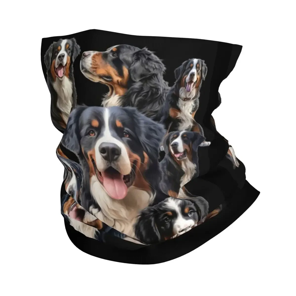 Bernese Mountain Dog Bandana Neck Gaiter Printed Magic Scarf Multifunction FaceMask Cycling Unisex Adult Winter