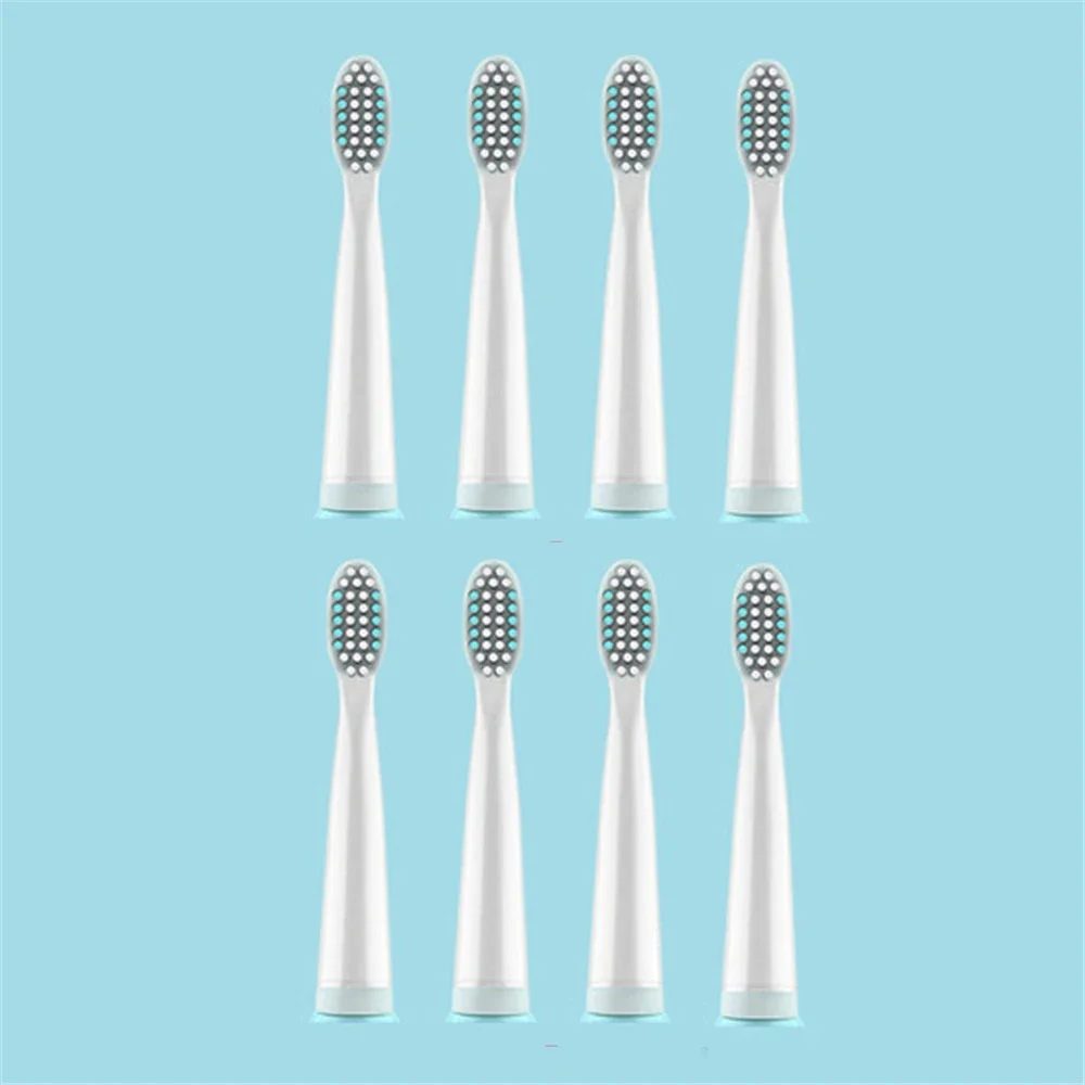 8pcs Electric Toothbrush Heads Soft Brush Head Sensitive Replacement Nozzle for JAVEMAY J110 / J209