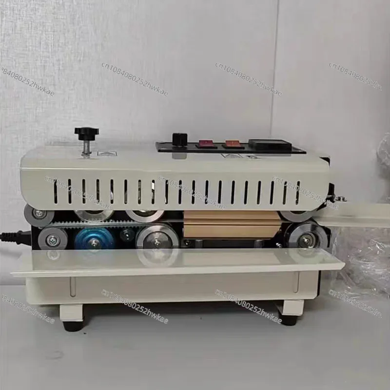 Small Continuous Band Sealer Commercial Aluminum Foil Plastic PE Bags Sealing Machine Food Bags Sealer