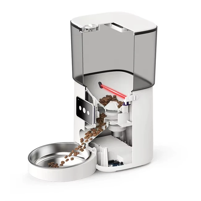 

Rechargeable Dog Feeder with Timer Waterproof Voice Recording and Portion Control