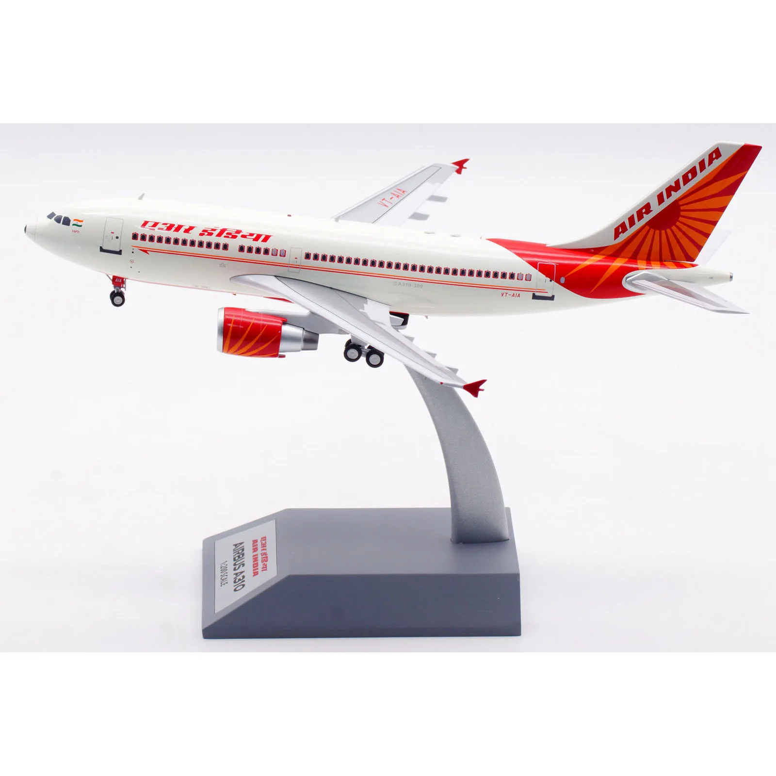 IF310AI1023 Alloy Collectible Plane Gift INFLIGHT 1:200 Air India Airbus A310-300 Diecast Aircraft Jet Model VT-AIA With Stand