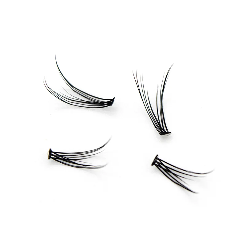 120 pacchi/scatola ciglia naturali a ventaglio coda di pesce di alta qualità seta ciglia finte C/D Curl coda di rondine mosca estensione ciglia Makeu