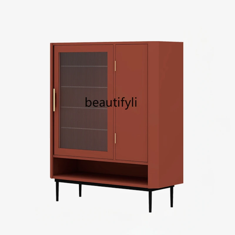 

GY Shoe Cabinet Storage Ultra-Thin Entrance Cabinet Door Large Capacity Sideboard Cabinet Modern Simple and Light Luxury