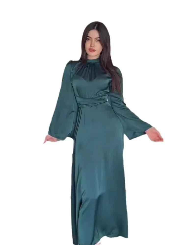 ชุดเดรสยาวทรงเข้ารูปเอวสูง แขนยาว สำหรับงานเลี้ยงกลางคืน หรืองานปาร์ตี้ ดีไซน์หรูหราทันสมัย