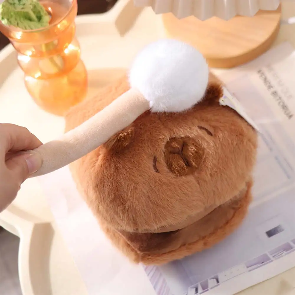 Pesce di legno Capibara Pesce di legno Madre Bambino Animali di peluche Capibara Contenitorebile Capibara carino Farcito Home Room Decor