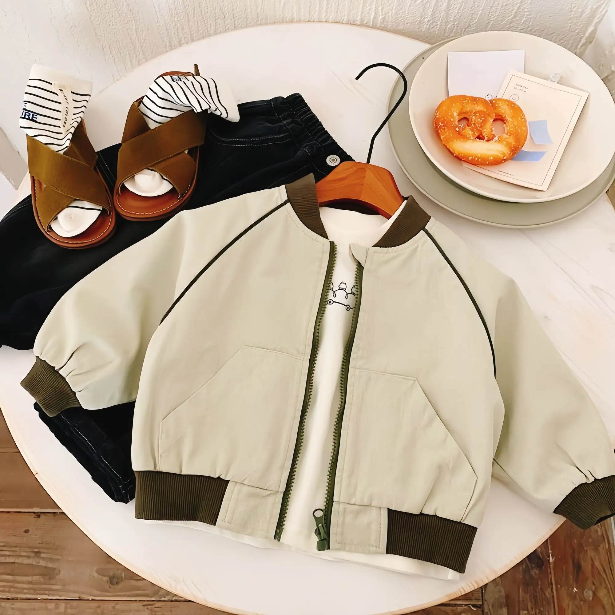 

Premium Boys Baseball Style Jacket Spring Autumn Arrival Stylish Casual Wear for 3-12 Years Baby Boy Kids Outdoor Sportswear